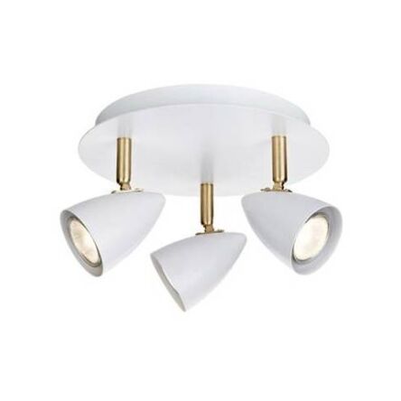 Lampa sufitowa CIRO 106319 Markslojd biała nowoczesna złote wstawki