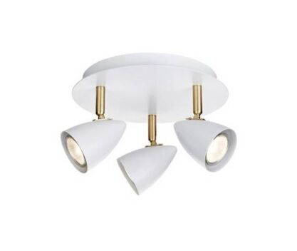 Lampa sufitowa CIRO 106319 Markslojd biała nowoczesna złote wstawki