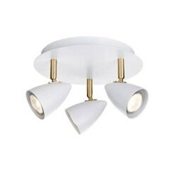 Lampa sufitowa CIRO 106319 Markslojd biała nowoczesna złote wstawki