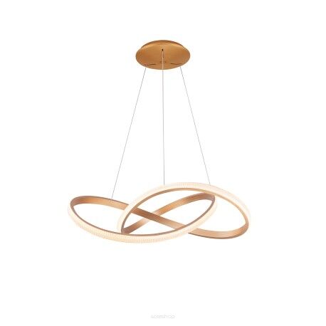Lampa wisząca INFINITY 80 CCT BK + REMOTE CONTROL złota Azzardo AZ5097