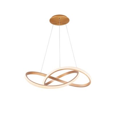Lampa wisząca INFINITY 80 CCT BK + REMOTE CONTROL złota Azzardo AZ5097