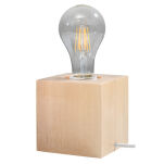 LAMPA STOŁWA  ABEL LAMPA BIURKOWA NATURALNE DREWNO MINIMALISTYCZNA W STYLU SKANDYNAWSKIM SL.0677 SOLLUX - 4