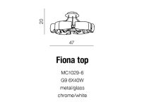 Plafon Fiona Top AZzardo AZ1554 nowoczesna lampa wykonana wykonana jest z metalu i szkła designerski styl - 4