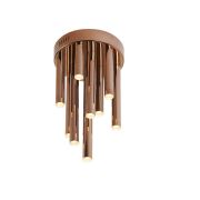 Lampa sufitowa plafon  ORGANIC COPPER C0116 plafon mały Maxfliz lampa jest w stylu nowoczesnym wykonana z miedzianych rurek zakończonych źródłem światła led