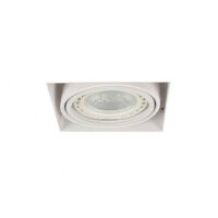 Oprawa wpuszczana bez ramki Nova Gips AZ2873 AZzardo biała oprawa w nowoczesnym stylu