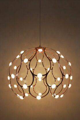 Lampa wisząca ASPILIA BL0399 Berella Light Złota LED kula 