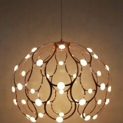 Lampa wisząca ASPILIA BL0399 Berella Light Złota LED kula 