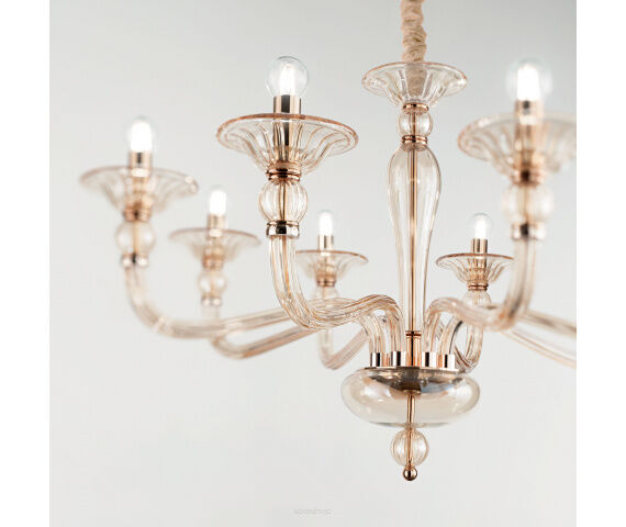 Lampa wisząca Żyrandol Danieli SP8 159973 NOWOCZESNY IP20 E27 metal Ideal Lux OPRAWA W STYLU KLASYCZNYM