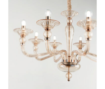 Lampa wisząca Żyrandol Danieli SP8 159973 NOWOCZESNY IP20 E27 metal Ideal Lux OPRAWA W STYLU KLASYCZNYM