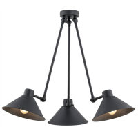 Lampa wisząca ALTEA 1452 Argon CZARNA Potrójna industrialna regulowana