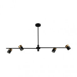 Lampa wisząca Elice PND-58892-4-BK-BRO Italux