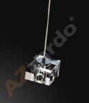 Lampa wisząca Box 1 AZzardo AZ0036 wykonana z metalu oraz transparentnego szkła - 2