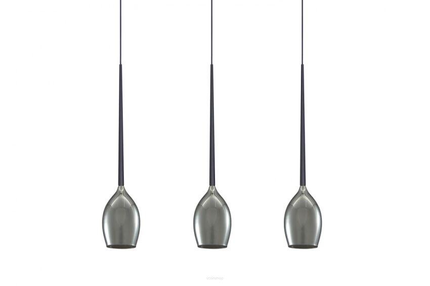 Lampa wisząca IZZA 3 AZ2937 smoky 3 klosze z dymionego szkła nowoczesna elegancka