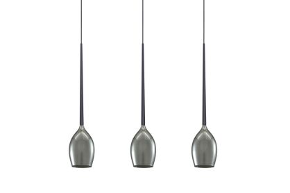 Lampa wisząca IZZA 3 AZ2937 smoky 3 klosze z dymionego szkła nowoczesna elegancka