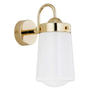 Kinkiet PASADENA 4717 Argon złota podstawa biały klosz