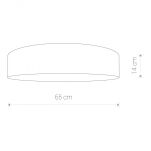 Plafon Croco 3xE27 szary Ø65 8956 - 2