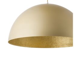 Lampa wisząca SFERA 32294 SIGMA 70 cm złota półokrągła