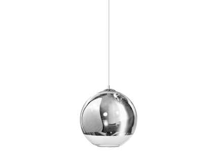 Lampa wisząca Silver Ball 35 AZzardo LP-5034L  AZ0732 kula w kolorze chromu i transparentnego szkła