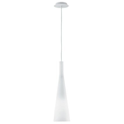 Lampa wisząca Milk SP1  Ideal Lux 026787 Klosz wykonany jest z białego szkła oprawa z metalu w kolorze białym