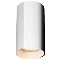 Oprawa natynkowa DARIA ROUND 1W/CH okrągła tuba stała w kolorze chromu techniczna minimalistyczna