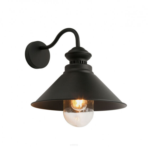 Kinkiet Manesto WL-34221-1 Italux Retro stalowy czarny