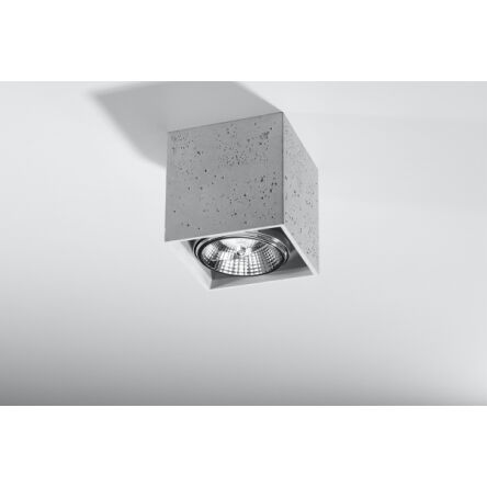 PLAFON  VALDE BETON LOFTOWE OŚWIETLENIE KOSTKA  SZARY Nowoczesna SL.0646 SOLLUX LIGHTING 