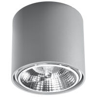 Plafon TIUBE  LAMPA TECHNICZNA NATYNKOWA SZARY TUBA  NOWOCZESNA SL.0696 SOLLUX