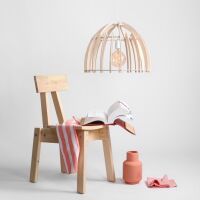 Lampa wisząca FOREST drewniany owal jasny ALDEX 970G  