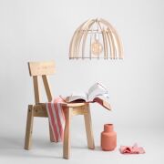 Lampa wisząca FOREST drewniany owal jasny ALDEX 970G  