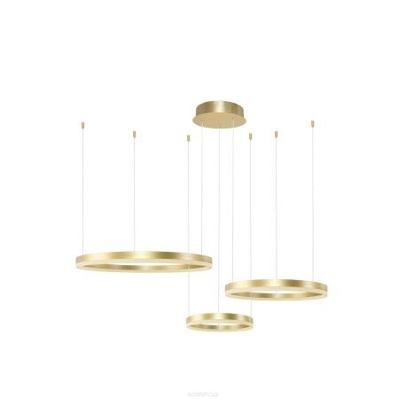 Lampa wisząca HALO PENDANT 80+60+40 CCT BK + REMOTE CONTROL złota AZ4973