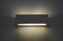 Lampa ścienna korytko kinkiet ceramiczny VEGA Biały Nowoczesny SL.0006 Efektowna prostokąt kinkiet - 2