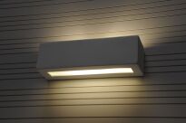 Lampa ścienna korytko kinkiet ceramiczny VEGA Biały Nowoczesny SL.0006 Efektowna prostokąt kinkiet - 3