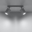 Regulowana Lampa sufitowa listwa MERIDA 2 biała SL.0096 SOLLUX LIGHTING nowoczesny klosze prostokątne - 2