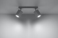 Regulowana Lampa sufitowa listwa MERIDA 2 biała SL.0096 SOLLUX LIGHTING nowoczesny klosze prostokątne - 2