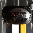 Lampa wisząca Cosmo czarna AZzardo 2901-3PA AZ0909 wykonana jest z metalu oraz szkła o wykończeniu czarnym - 2