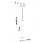 LAMPA WISZĄCA PASTELO 1 Biała Rura Walec Led SOLLUX  Lampa Ścienna NOWOCZESNY stal  SL.0465 metalowa lampa - 4