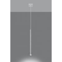 LAMPA WISZĄCA PASTELO 1 Biała Rura Walec Led SOLLUX  Lampa Ścienna NOWOCZESNY stal  SL.0465 metalowa lampa