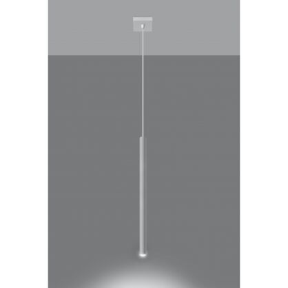 LAMPA WISZĄCA PASTELO 1 Biała Rura Walec Led SOLLUX  Lampa Ścienna NOWOCZESNY stal  SL.0465 metalowa lampa