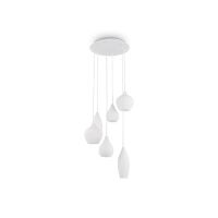 Lampa wisząca Soft SP6 087818 NOWOCZESNY IP20 SZKŁO Ideal Lux oprawa w stylu design