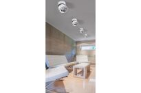 Lamp sufitowa natynkowa plafon walec czarny/chrom Scorpio Azzardo AZ2952 ruchoma główka - 3