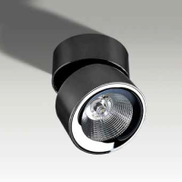 Lamp sufitowa natynkowa plafon walec czarny/chrom Scorpio Azzardo AZ2952 ruchoma główka