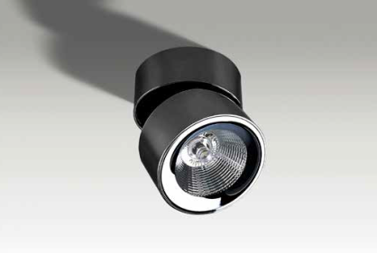 Lamp sufitowa natynkowa plafon walec czarny/chrom Scorpio Azzardo AZ2952 ruchoma główka
