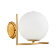 Kinkiet SORENTO D20 Lumina Deco LDW 1215-1 (WT+MD) Kula nowoczesny mosiądz