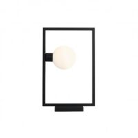 Lampa stołowa FRAME czarna ramka z kulą  ALDEX 1040B1  