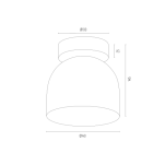 Oprawa sufitowa reflektor GARLAND 4711 Argon czarny ruchomy - 3