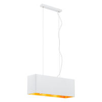 Lampa wisząca TENERYFA 1424 Argon 50 cm podłużna biało/złota