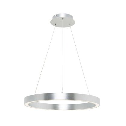 Lampa wisząca CARLO PL200910-400-SL Zuma Line Srebrny okrąg szczotkowany 40 cm