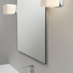 Kinkiet łazienkowy IP44 CUBE ASTRO chrom 0635 kostka mleczny klosz chrom zintegrowany ściemniacz 1140001 - 3