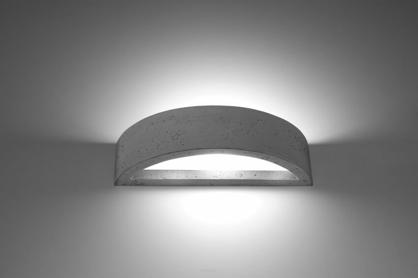 Kinkiet betonowy ATENA SL.0994 Sollux Lighting półokrągły