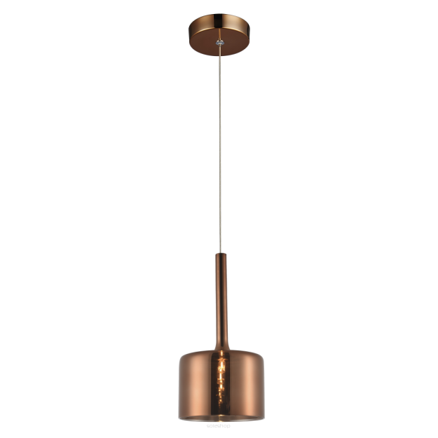Lampa wisząca  Copenhagen - P01028CU cosmolight lampa z metalu miedzianego szkła